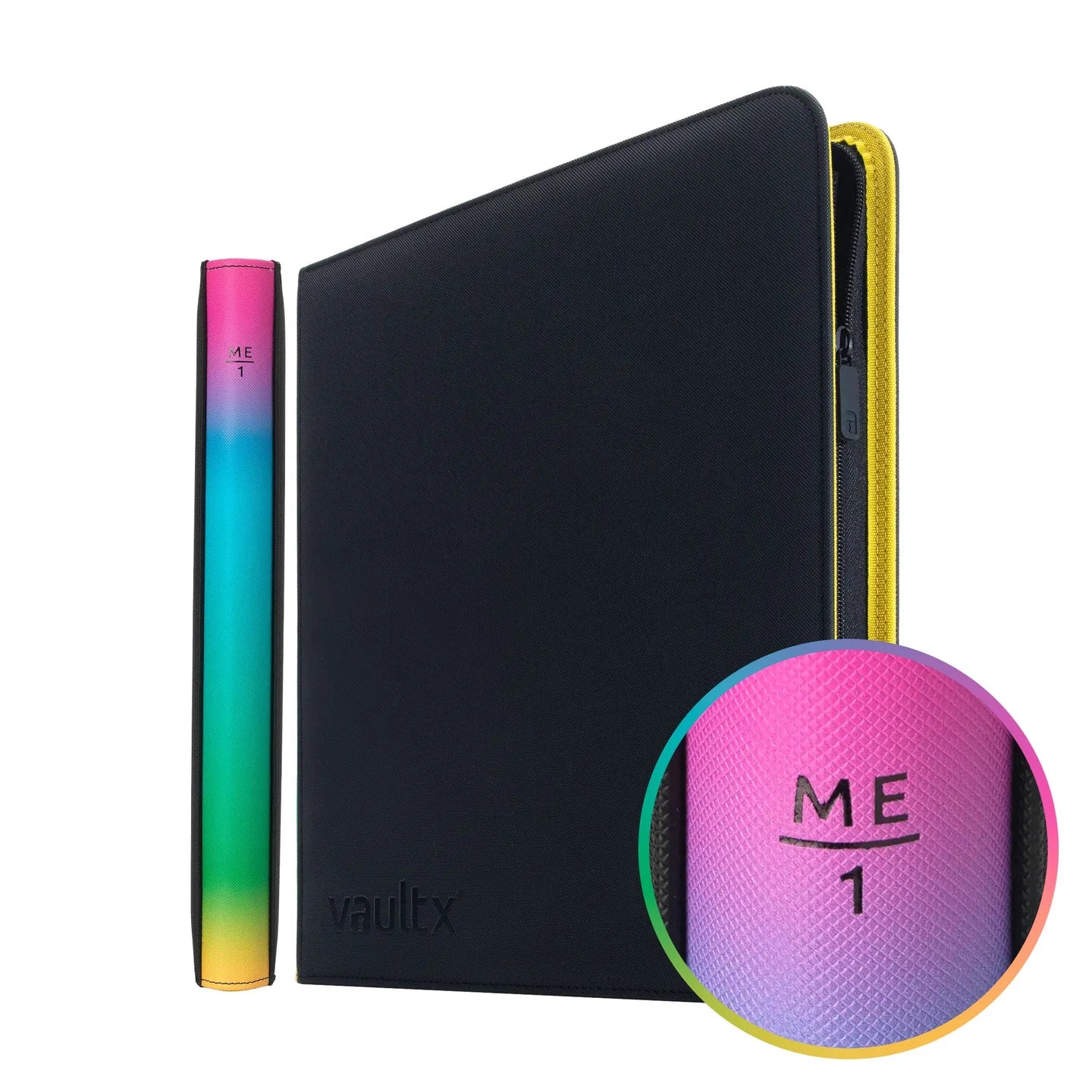 Vault X 12 Pocket Zip Binder, 480 Cards, Exo-Tec Material, 20 Side-Loading Pages (ME1)