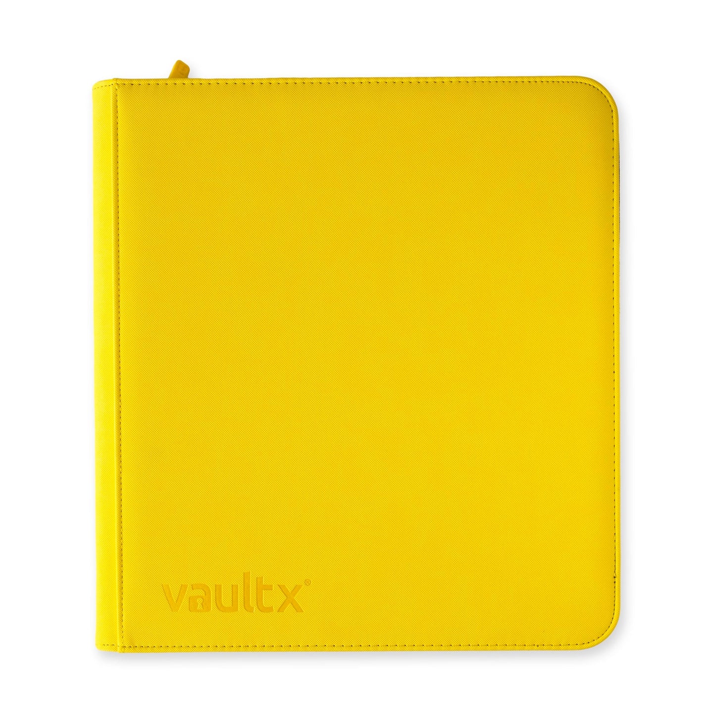 Vault X 12 XL Pocket Zip Binder, 624 Cards, Exo-Tec Material, 26 Side-Loading Pages (Yellow)