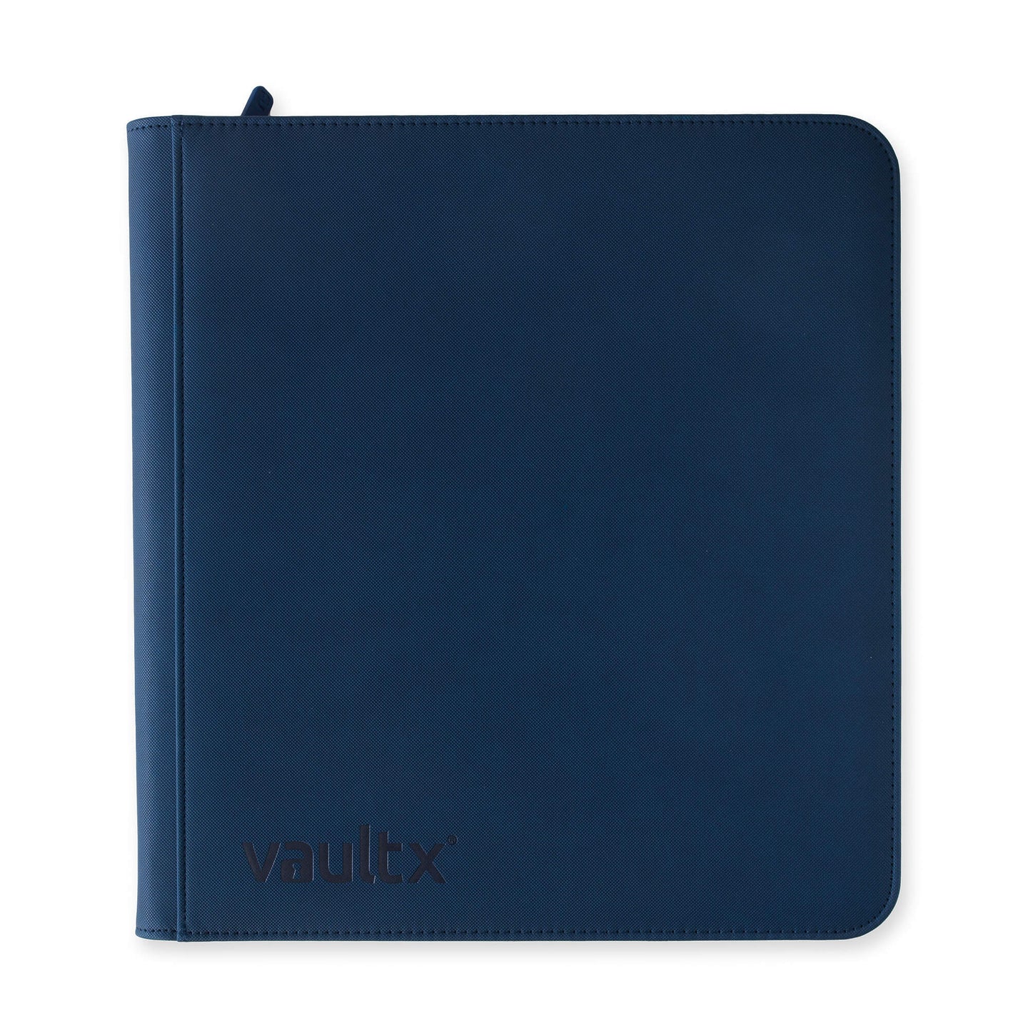 Vault X 12 Pocket Zip Binder, 480 Cards, Exo-Tec Material, 20 Side-Loading Pages (Blue)