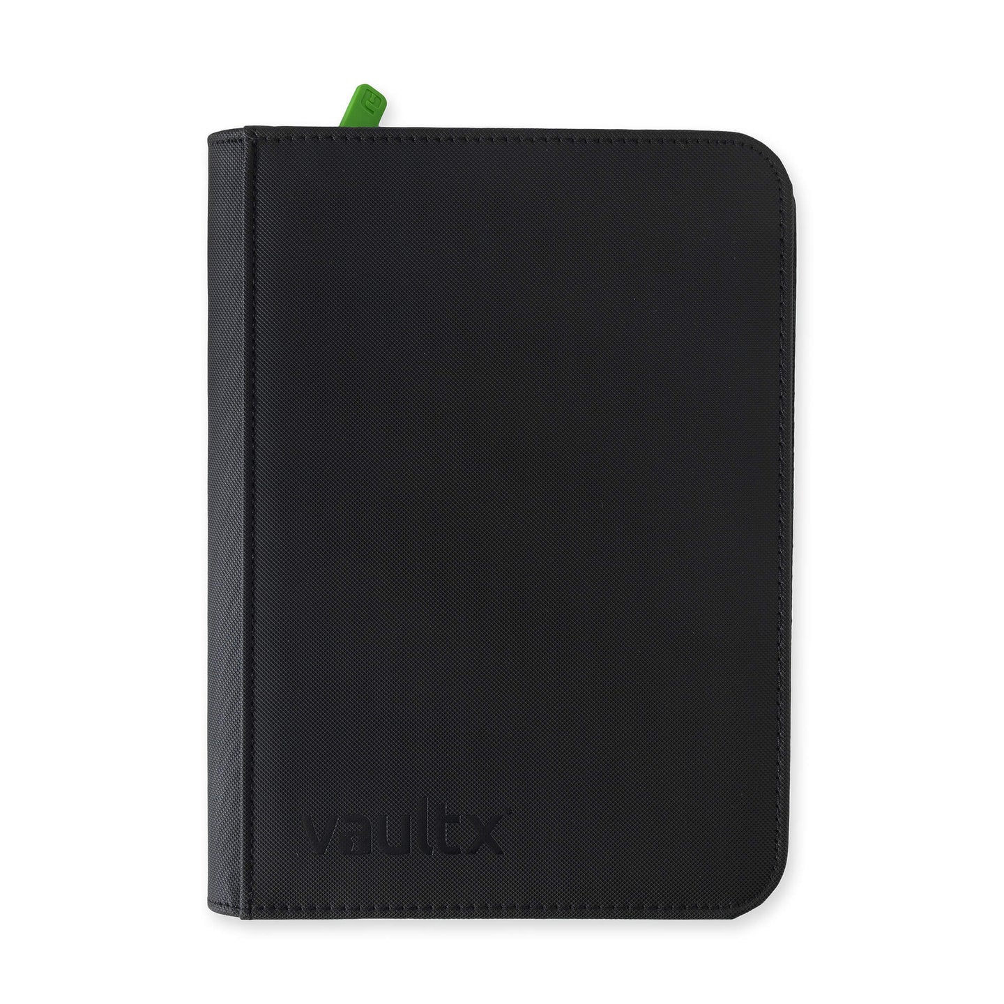 Vault X 4 Pocket Zip Binder, 160 Cards, Exo-Tec Material, 20 Side-Loading Pages (Black)