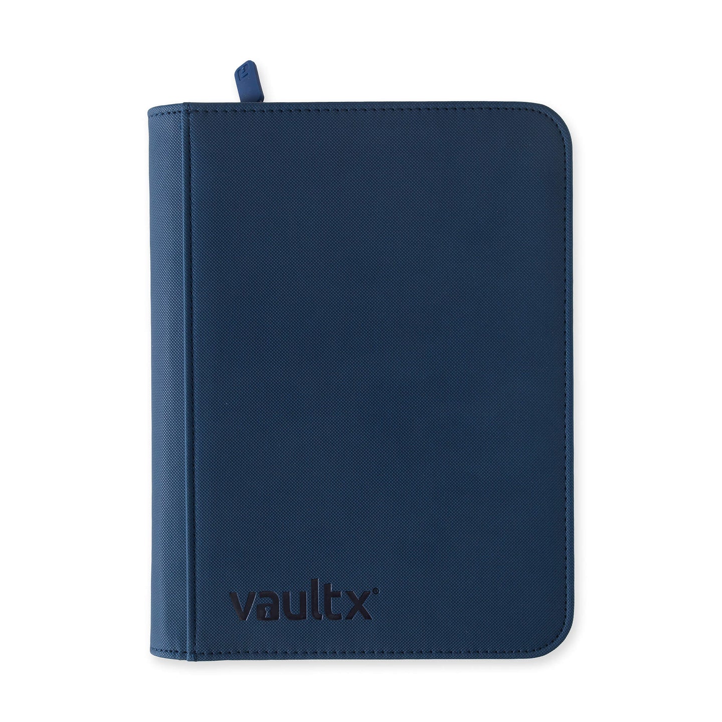 Vault X 4 Pocket Zip Binder, 160 Cards, Exo-Tec Material, 20 Side-Loading Pages (Blue)