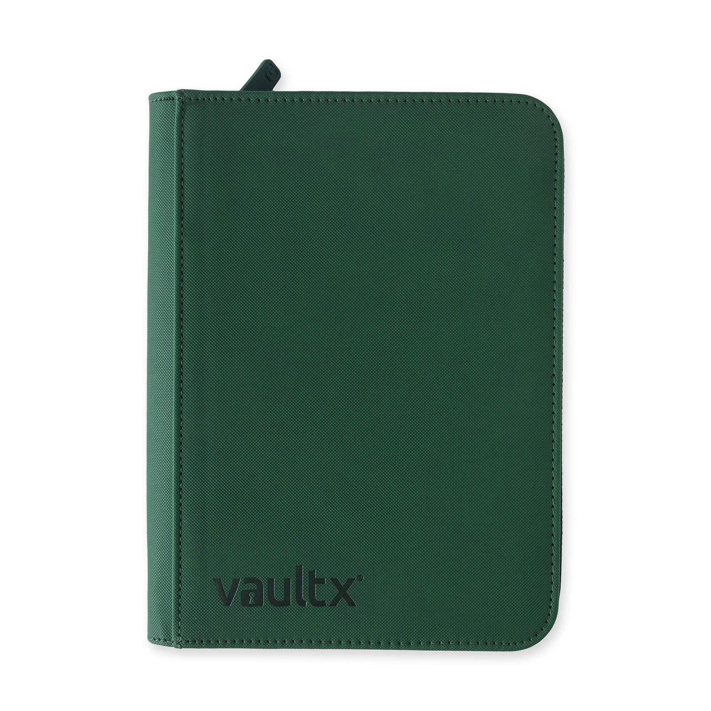 Vault X 4 Pocket Zip Binder, 160 Cards, Exo-Tec Material, 20 Side-Loading Pages (Green)