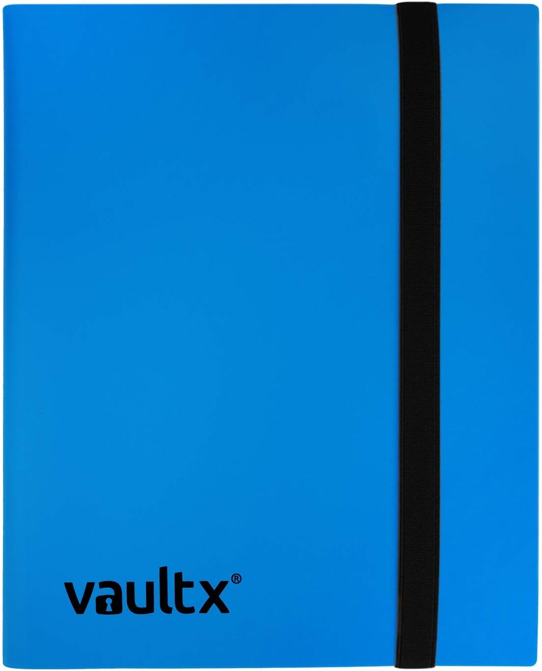 Vault X 4 Pocket Standard Strap Binder, Holds 160 Trading Cards in 20 Side-Loading Pages (Blue)