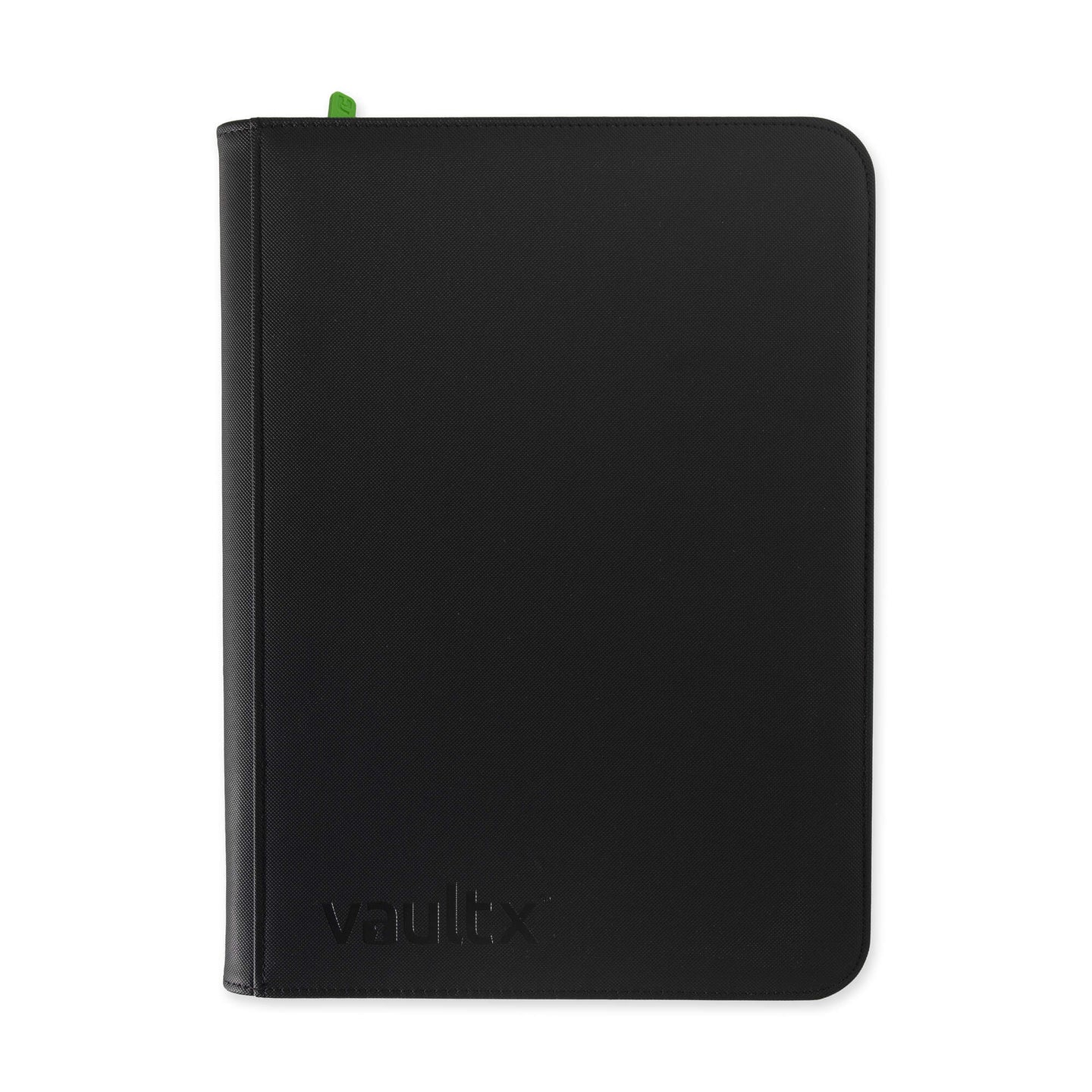 Vault X 9 Pocket Zip Binder, 360 Cards, Exo-Tec Material, 20 Side-Loading Pages (Black)