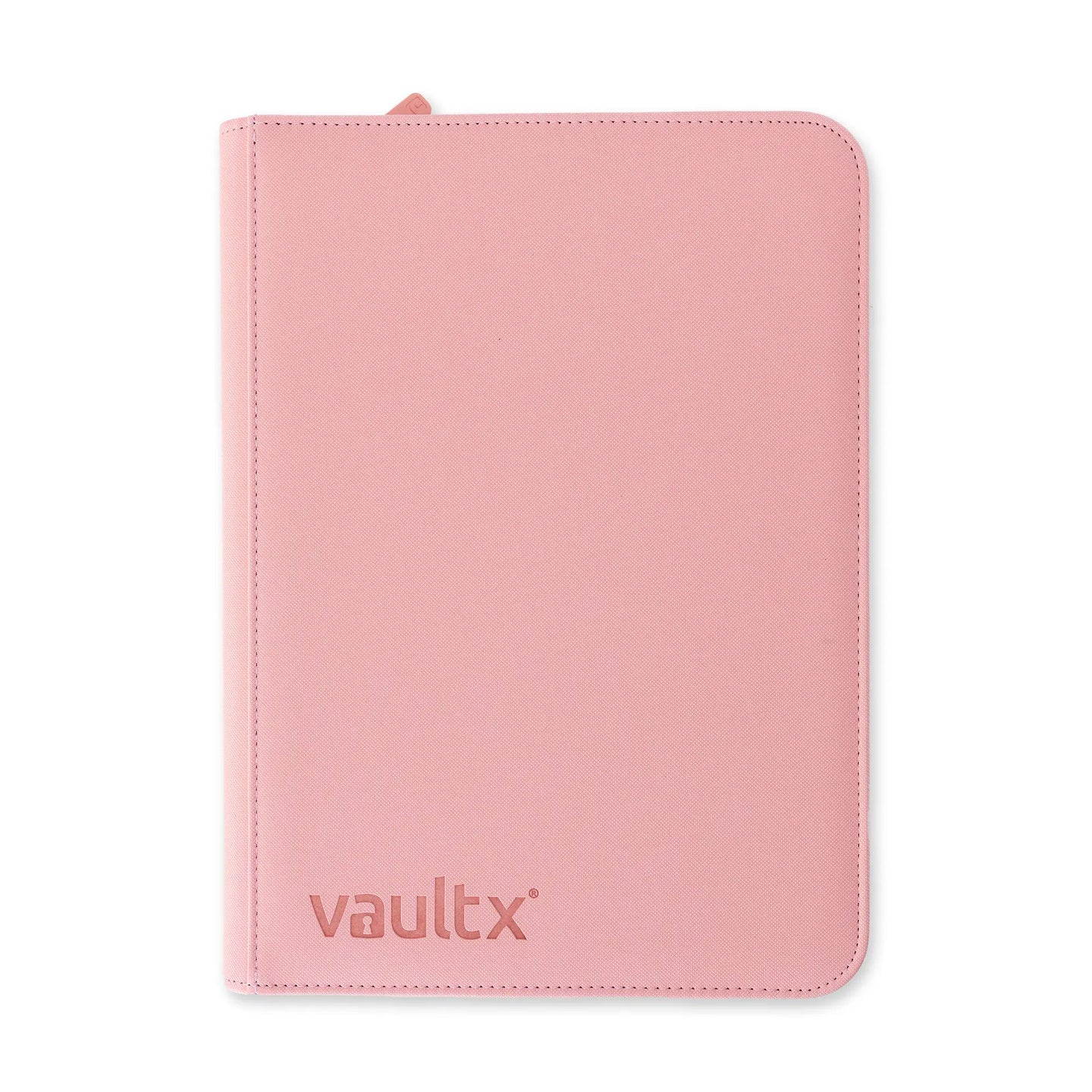 Vault X 9 Pocket Zip Binder, 360 Cards, Exo-Tec Material, 20 Side-Loading Pages (Pink)