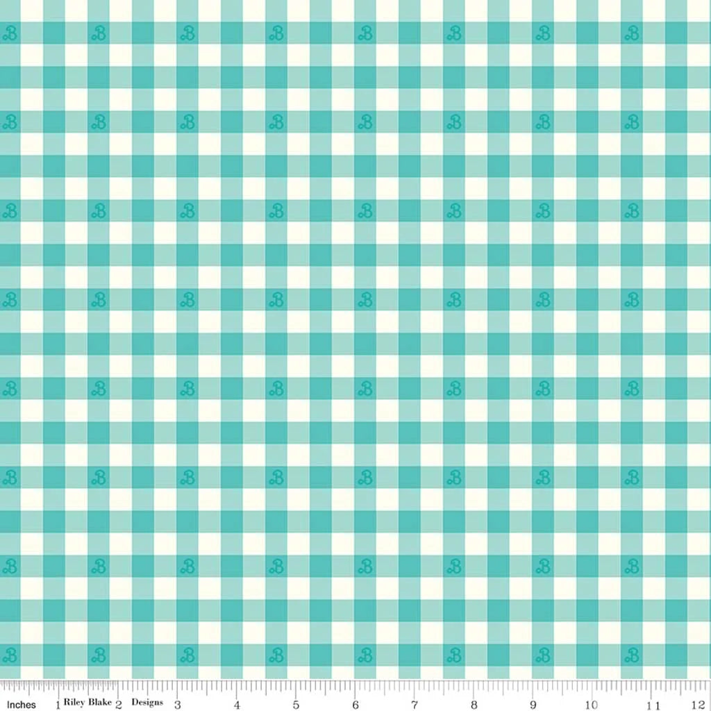 Barbie™ World Barbie Gingham Teal