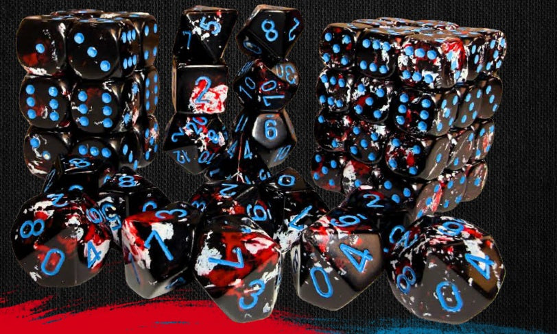 Chessex Brush Dice Dark Side Set of 10 D10s