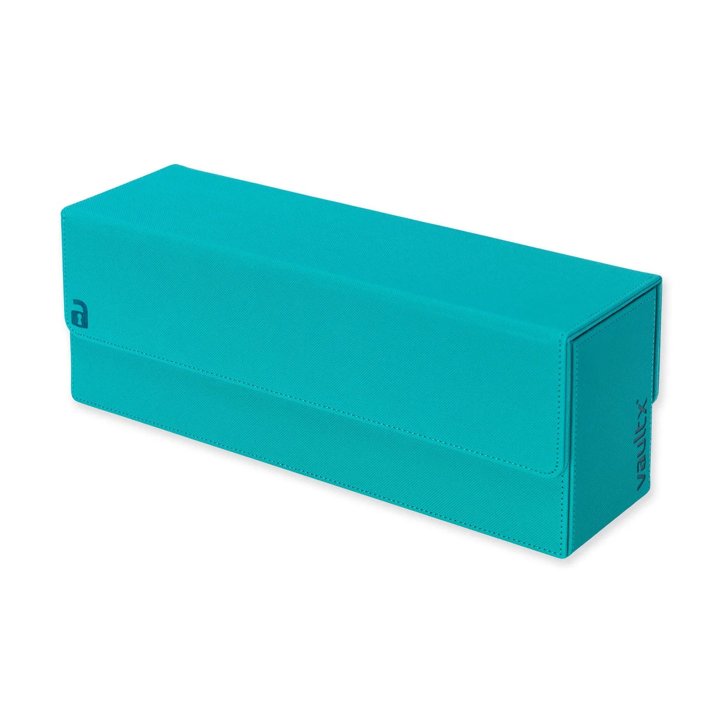 Vault X Card Storage Box, Exo-Tec Material, Detachable Magnetic Lid, with Dividers & Foam Fillers, for Trading Cards (Teal)
