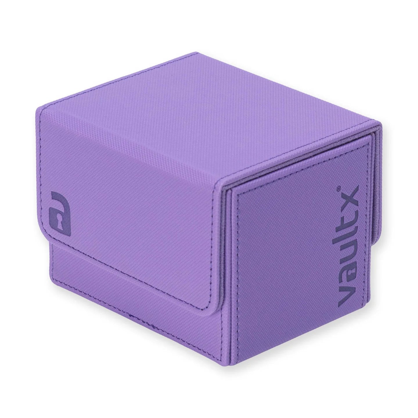 Vault X Sideloading Deck Box, 100+ Sleeved Trading Cards, Exo-Tec Material, Detachable Magnetic Lid (Purple)