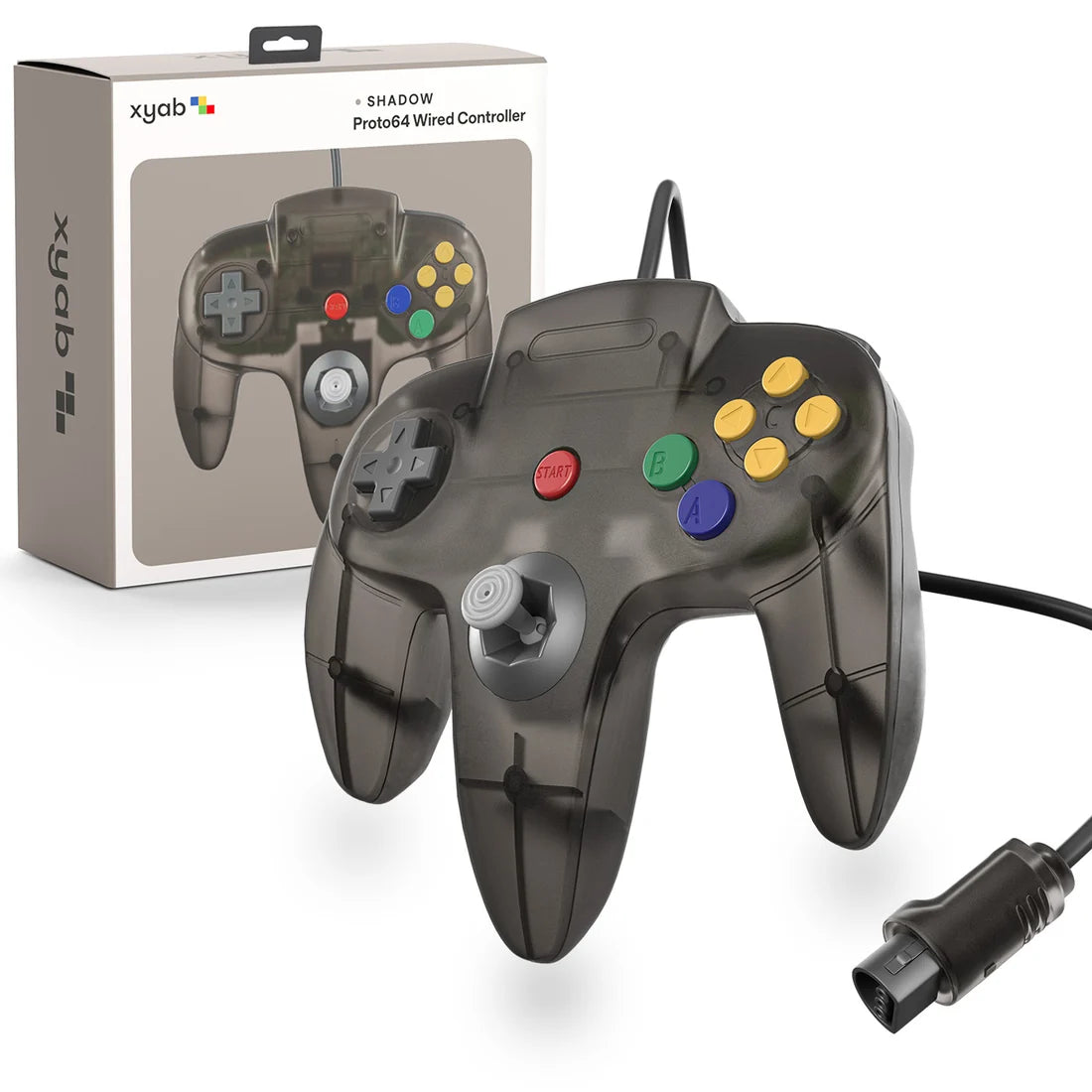 PROTO64 Wired Controller for Nintendo 64® - Shadow