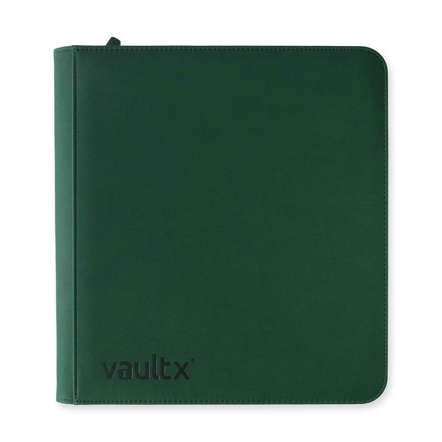 Vault X 12 Pocket Zip Binder, 480 Cards, Exo-Tec Material, 20 Side-Loading Pages (Green)