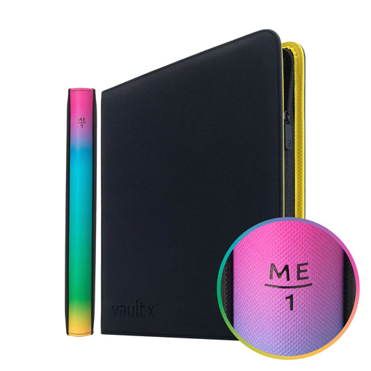 Vault X 12 Pocket Zip Binder, 480 Cards, Exo-Tec Material, 20 Side-Loading Pages (ME1)