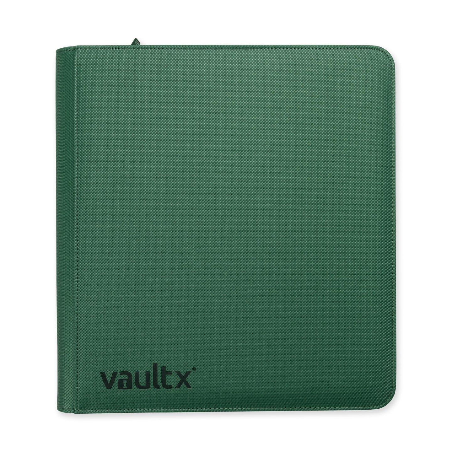 Vault X 12 Pocket Zip Binder, 480 Cards, Exo-Tec Material, 20 Side-Loading Pages (Metallic Green)