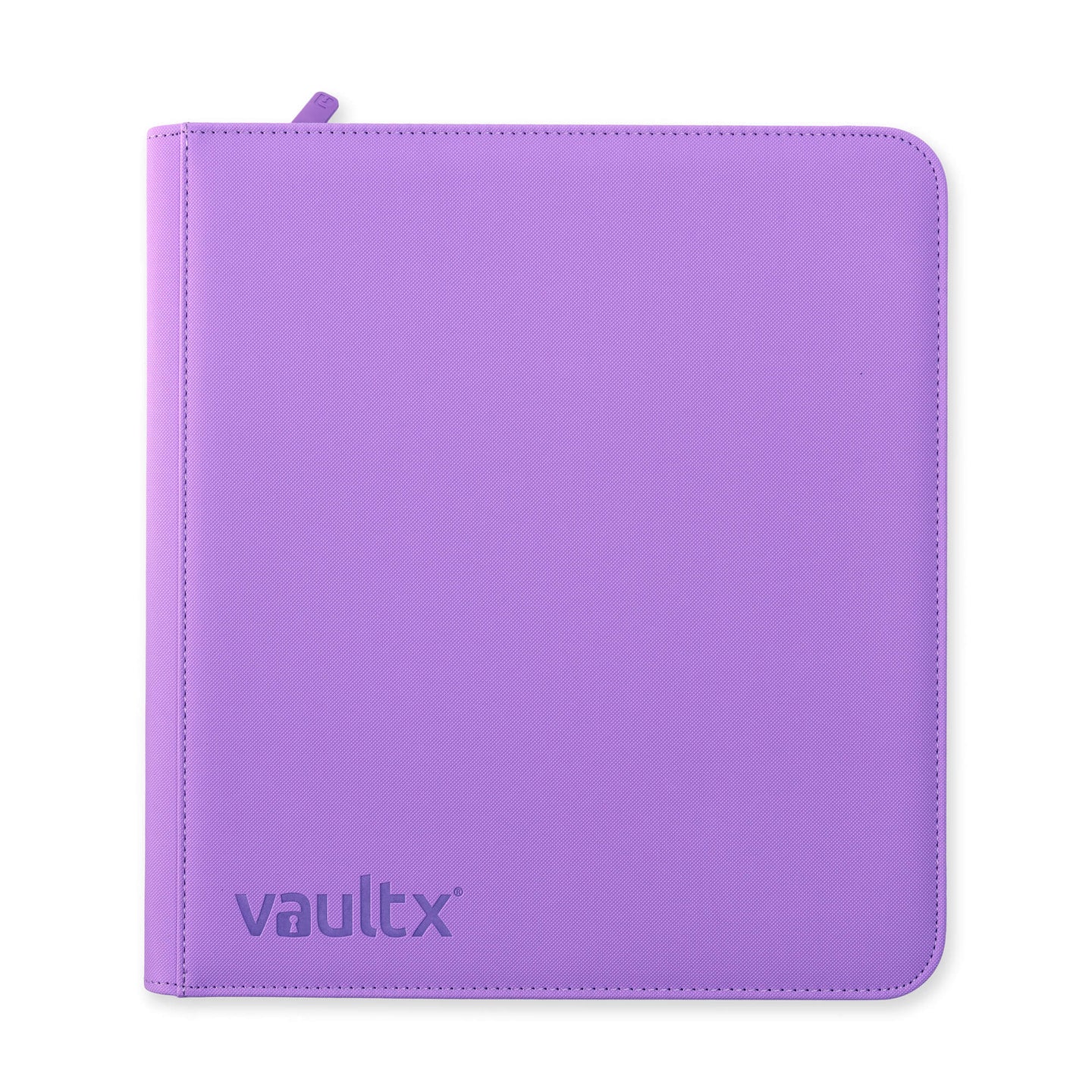 Vault X 12 Pocket Zip Binder, 480 Cards, Exo-Tec Material, 20 Side-Loading Pages (Purple)