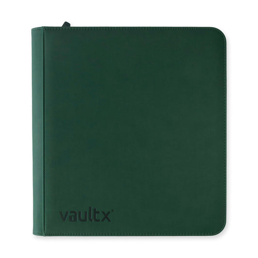 Vault X 12 XL Pocket Zip Binder, 624 Cards, Exo-Tec Material, 26 Side-Loading Pages (Green)