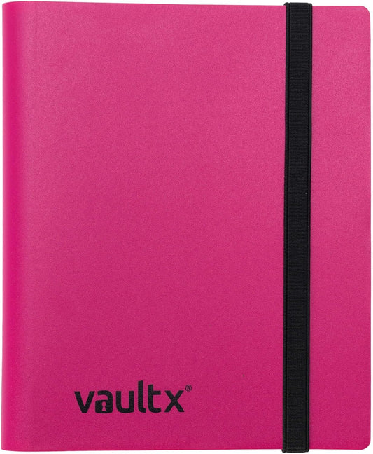 Vault X 4 Pocket Standard Strap Binder, Holds 160 Trading Cards in 20 Side-Loading Pages (Yellow)
