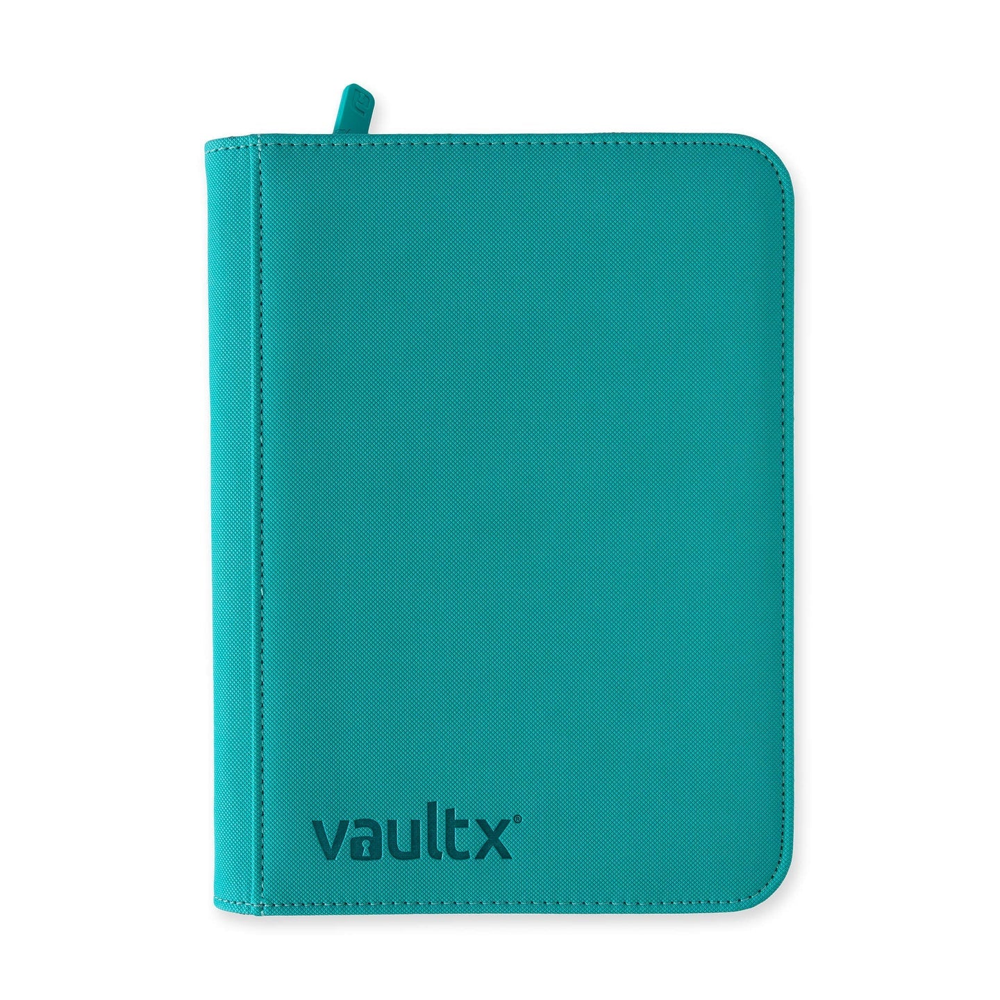 Vault X 4 Pocket Zip Binder, 160 Cards, Exo-Tec Material, 20 Side-Loading Pages (Teal)