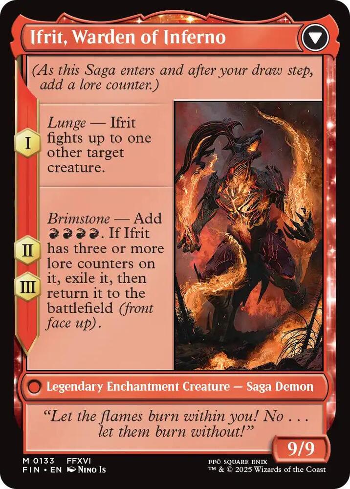 Clive, Ifrit's Dominant (Back)
