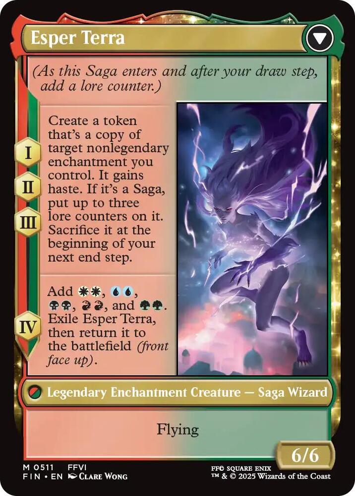 Terra, Magical Adept (Extended Art) (Back)