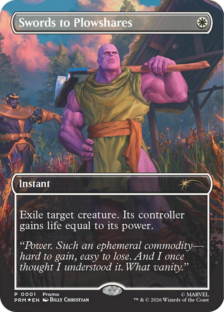 Swords to Plowshares (Borderless) (Magazine Insert)