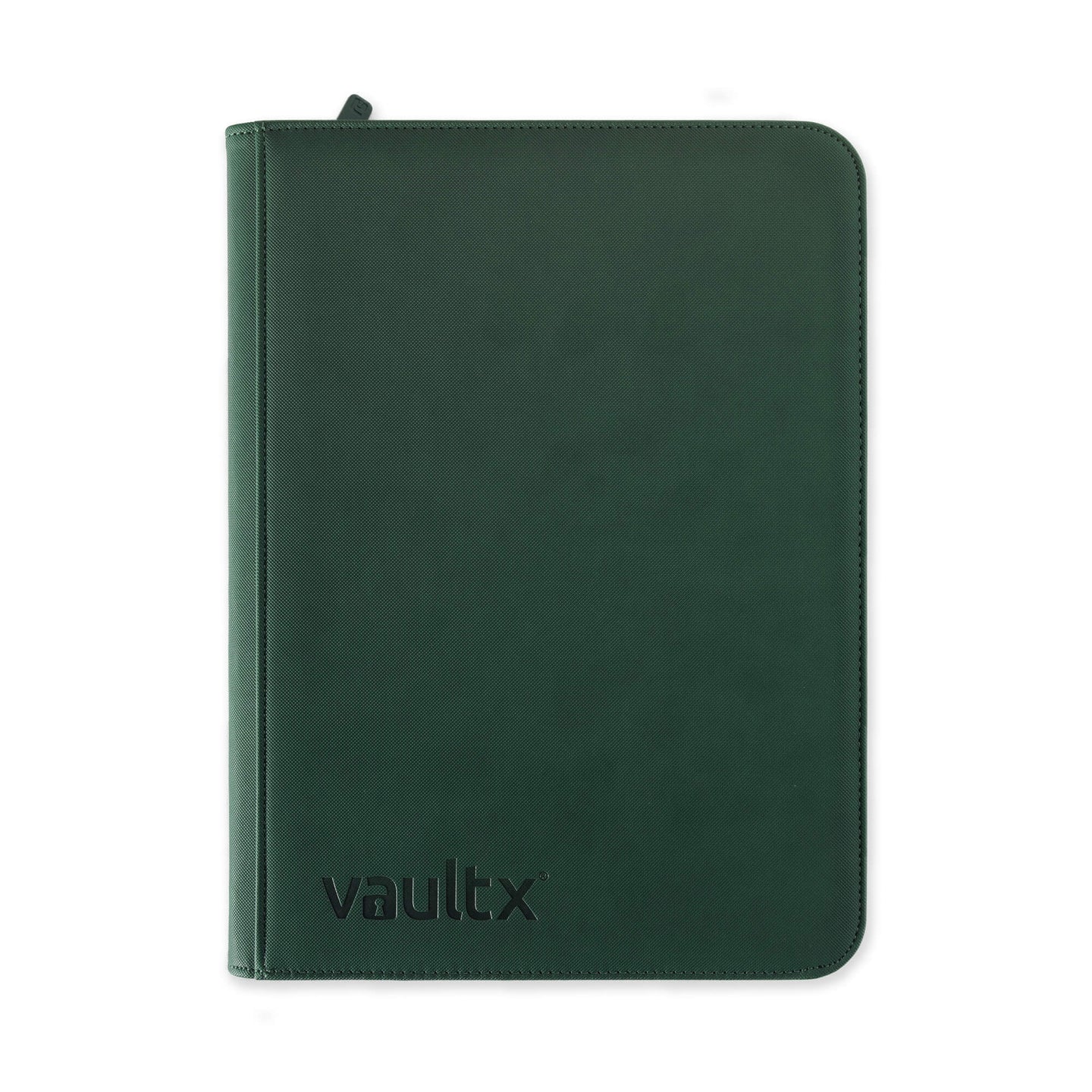 Vault X 9 Pocket Zip Binder, 360 Cards, Exo-Tec Material, 20 Side-Loading Pages (Green)