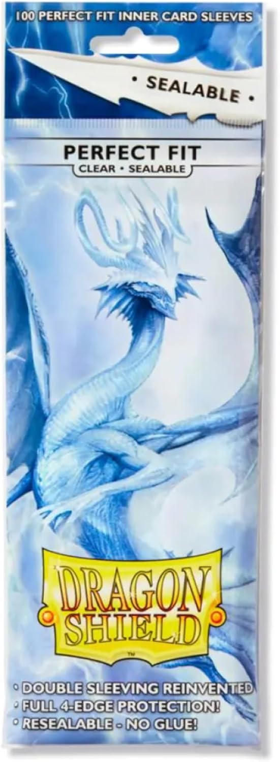 Dragon Shield Sleeves: Perfect Fit Standard Sealable - Clear 100CT