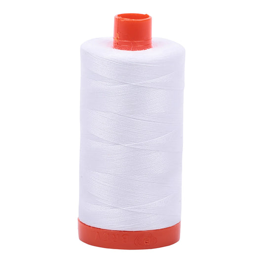 Mako Cotton Thread Solid 50wt 1422yds White