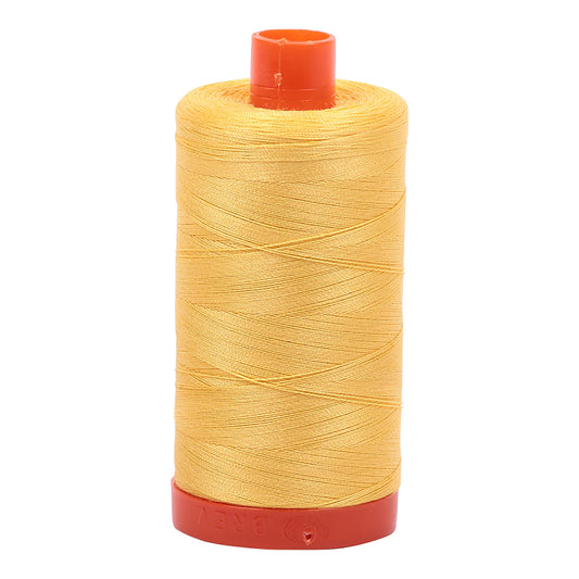 Mako Cotton Thread Solid 50wt 1422yds Pale Yellow
