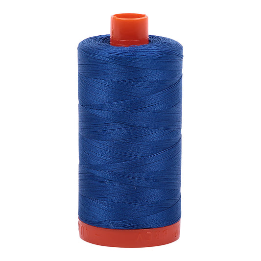 Mako Cotton Thread Solid 50wt 1422yds Medium Blue