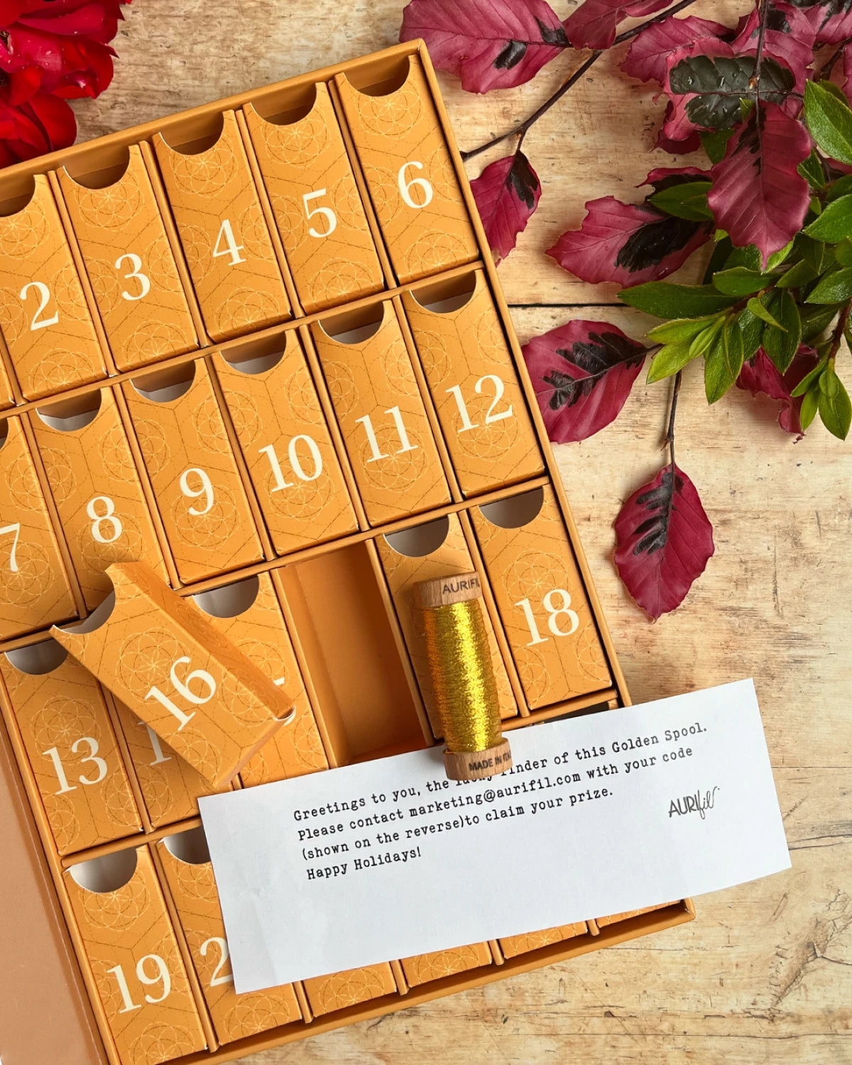 Aurifil Advent Calendar Thread Collection