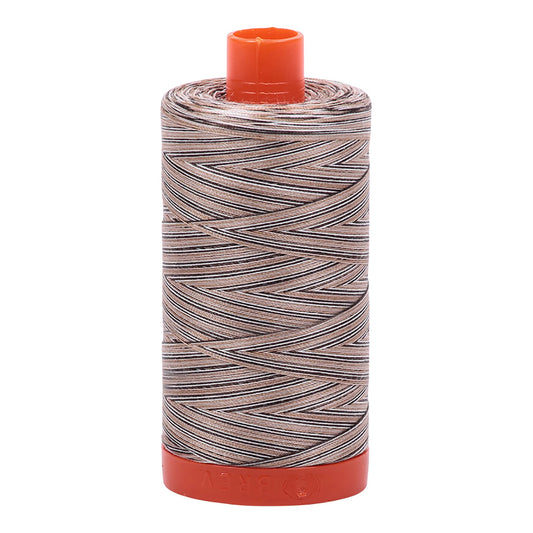 Mako Cotton Embroidery Thread 50wt 1422yds Variegated brown black
