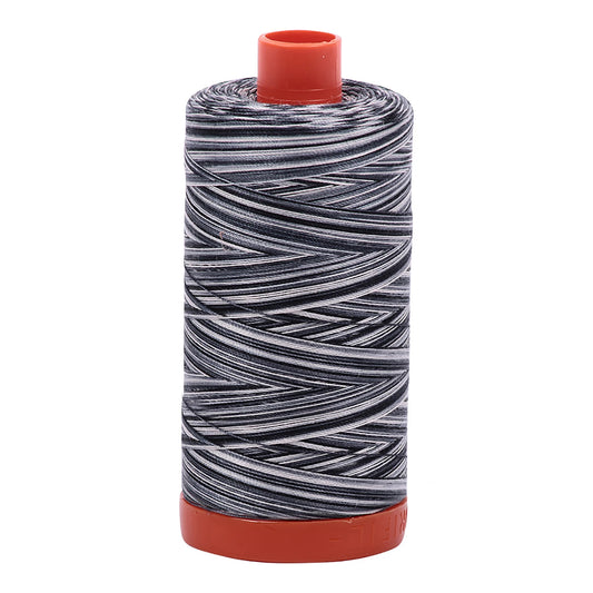 Mako Cotton Embroidery Thread 50wt 1422yds Variegated Graphite