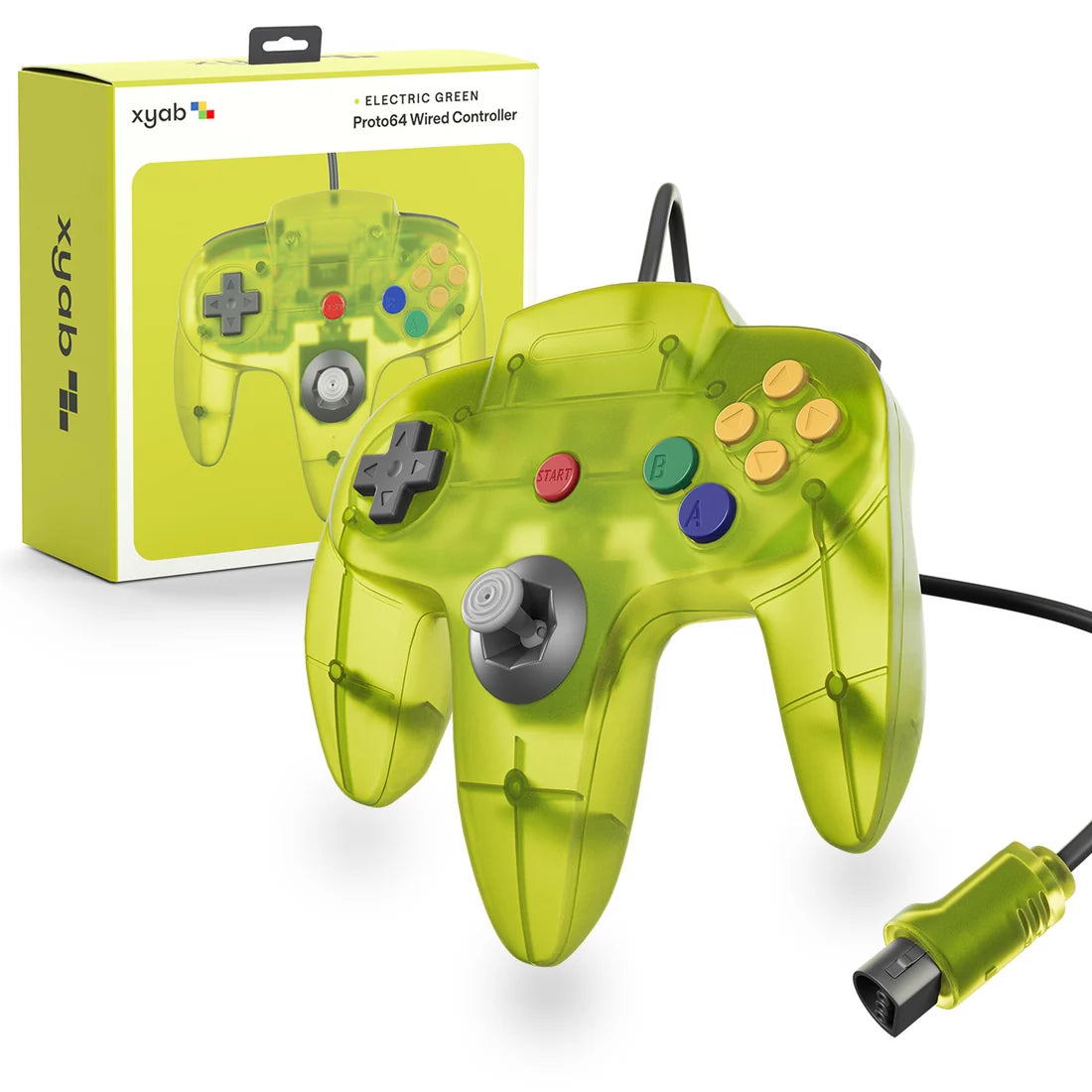 PROTO64 Wired Controller for Nintendo 64® - Electric Green