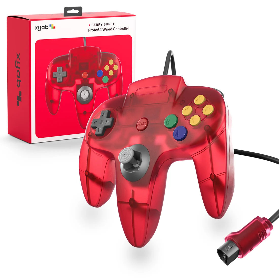 PROTO64 Wired Controller for Nintendo 64® - Berry Burst