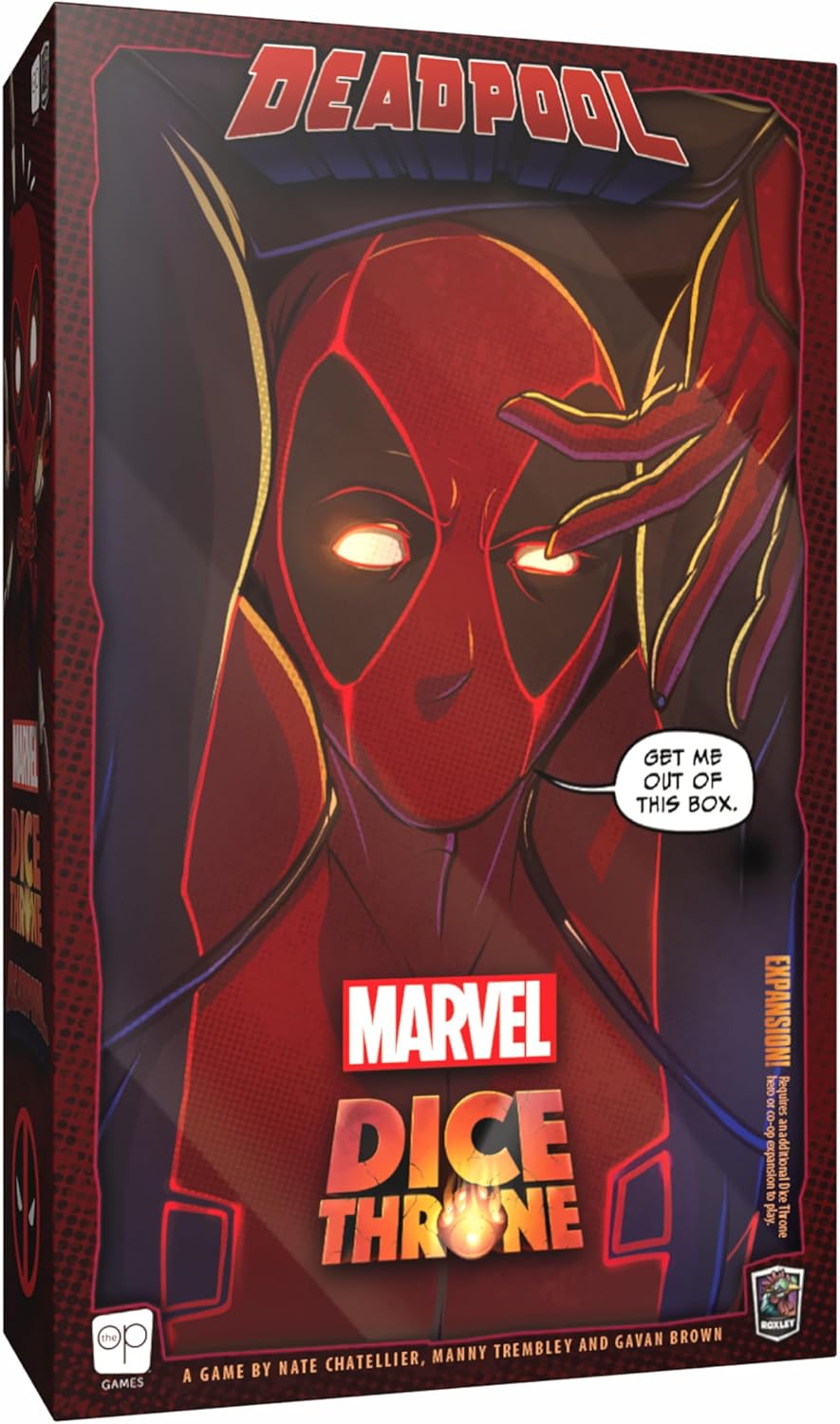 Marvel Dice Throne: Deadpool Deluxe Edition - Rolling Battle Game, Play as Deadpool With Unique Abilities, Stand-Alone Expansion & Compatible With All Heroes, Officially Licensed