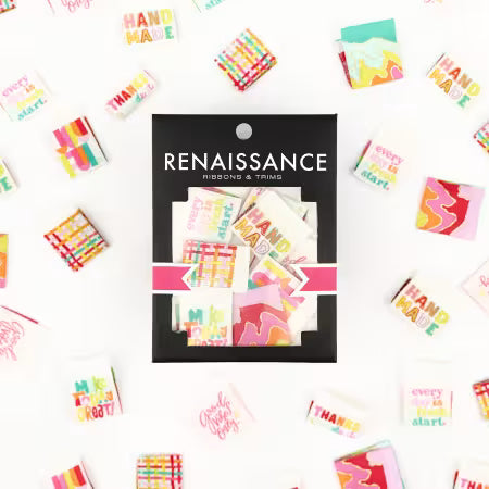 Renaissance Ribbons- Good Vibes - Woven Label Pack