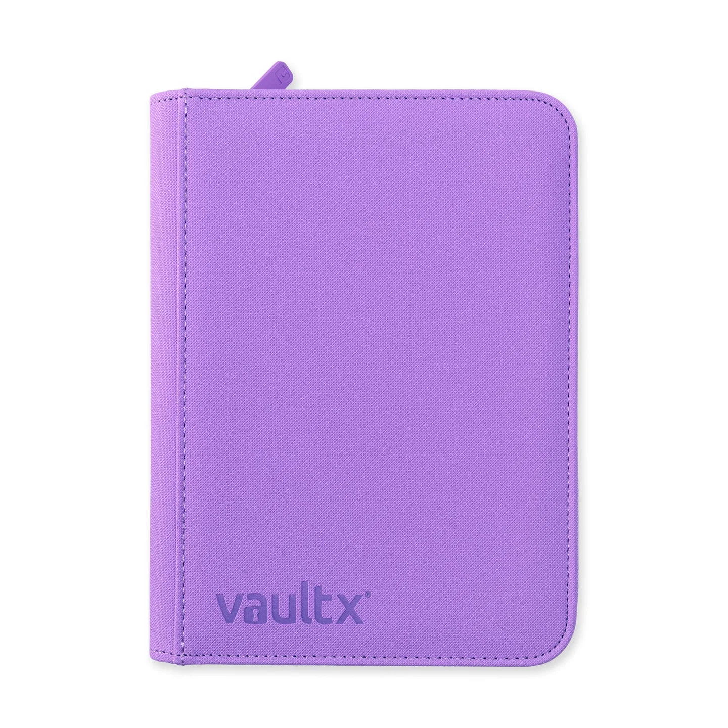 Vault X 4 Pocket Zip Binder, 160 Cards, Exo-Tec Material, 20 Side-Loading Pages (Purple)